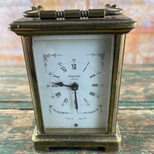 Pendule D’officier BAYARD Paris Mouvement DUVERDREY & BLOQUEL Carriage Clock