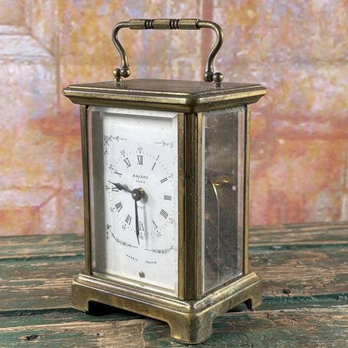 Pendule D’officier BAYARD Paris Mouvement DUVERDREY & BLOQUEL Carriage Clock