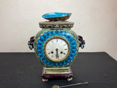 Pendule jules vieillard bordeaux Céramique