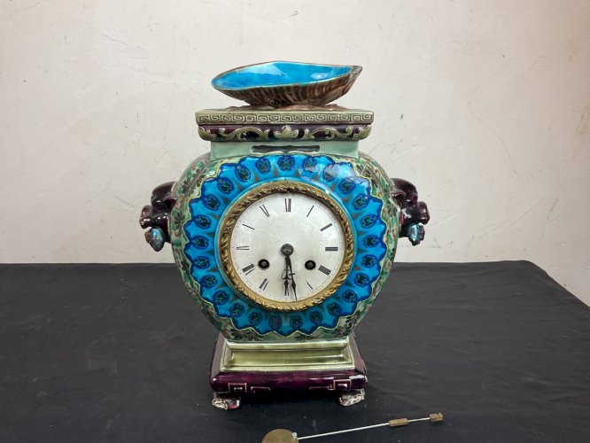 Pendule jules vieillard bordeaux Céramique