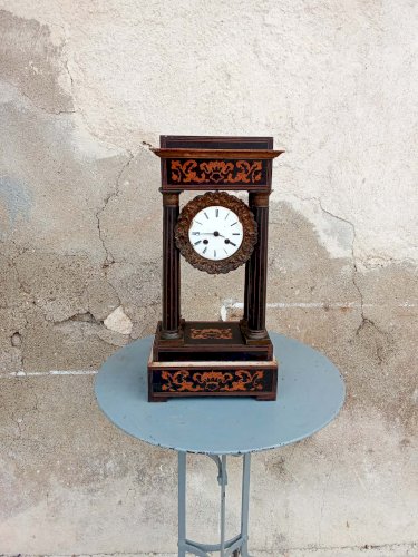 Pendule portique – Époque Charles X – À réviser 