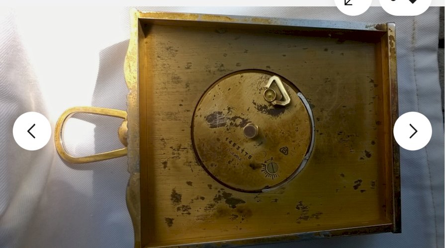 Pendule réveil JAEGER-LECOULTRE 15 jours : Le mouvement à vérifier, arrêtais, donc à réviser.