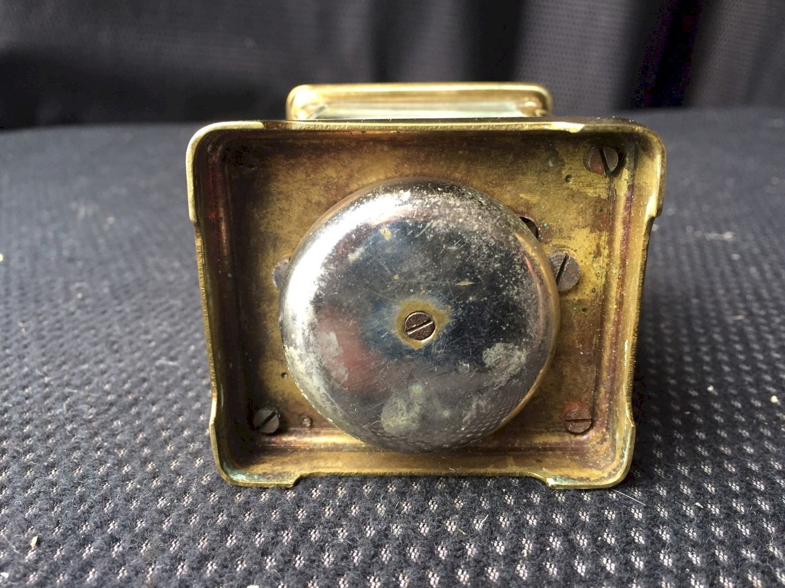 ANCIEN CADRAN de pendule ou horloge émaillé Papillion à Ourville (en