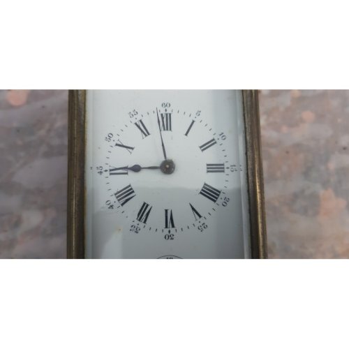 Pendulette dOfficier SCT Flarum Bronze et Verre bisauté