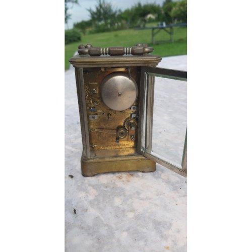 Pendulette dOfficier SCT Flarum Bronze et Verre bisauté