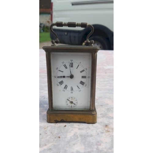 Pendulette dOfficier SCT Flarum Bronze et Verre bisauté