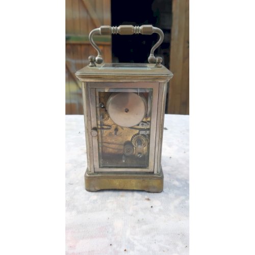 Pendulette dOfficier SCT Flarum Bronze et Verre bisauté