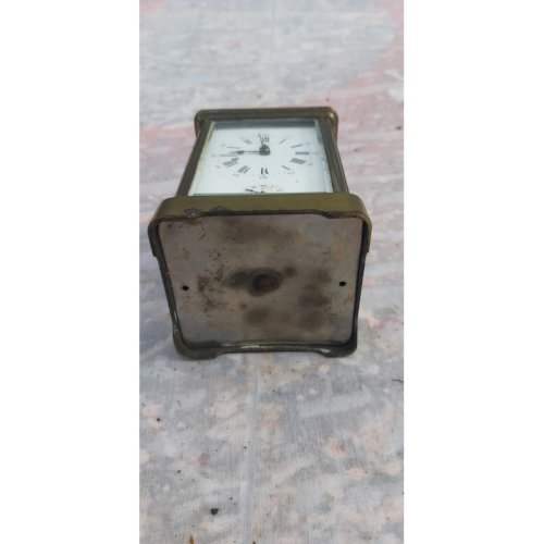 Pendulette dOfficier SCT Flarum Bronze et Verre bisauté