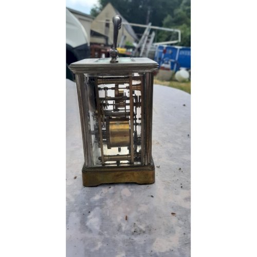 Pendulette dOfficier SCT Flarum Bronze et Verre bisauté