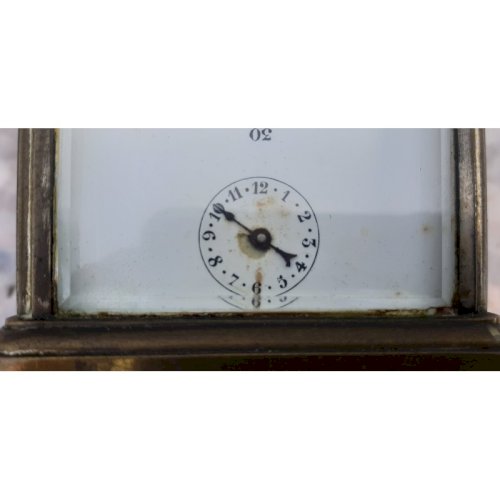 Pendulette dOfficier SCT Flarum Bronze et Verre bisauté