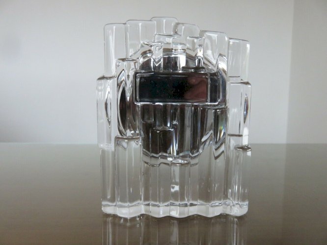 PENDULETTE SEIKO  GLACON  A QUARTZ EN VERRE OU EN CRISTAL 1990 VINTAGE - JAPON