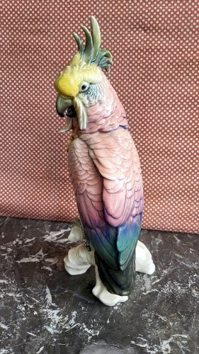 PERROQUET EN PORCELAINE CACAOTES KARL ENS N° 1