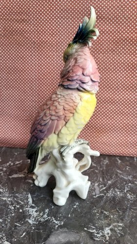 PERROQUET EN PORCELAINE CACAOTES KARL ENS N° 1