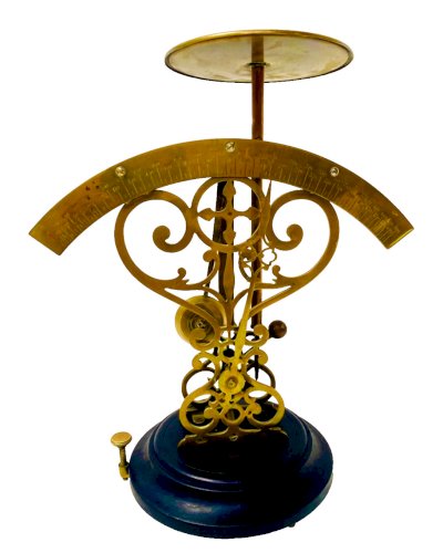 Pese lettres Napoléon III en laiton et bois noir XIX siècle