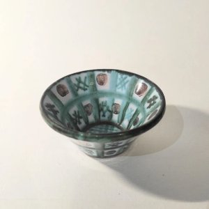 small glazed ceramic bowl or ramekin, Robert Picault in Vallauris, 1950