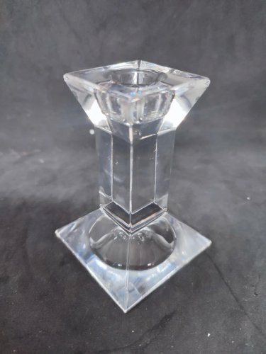 Petit bougeoir en cristal signé villeroy et boch en bon etat
