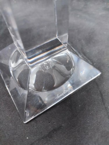 Petit bougeoir en cristal signé villeroy et boch en bon etat
