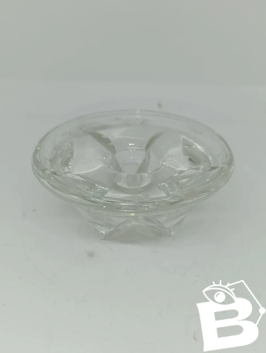 Petit bougeoir vintage en cristal en bon etat