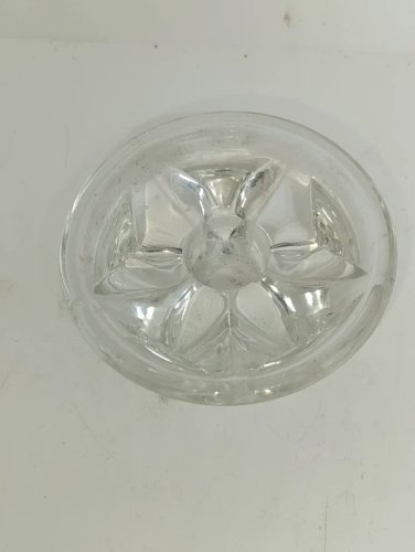 Petit bougeoir vintage en cristal en bon etat