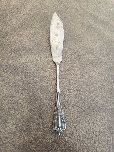 PETIT COUTEAU A BEURRE EN ARGENT DE 18,44 GRAMMES REF BOUCH N°14