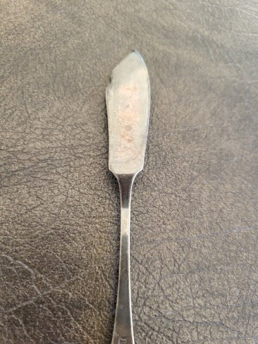 PETIT COUTEAU A BEURRE EN ARGENT DE 18,44 GRAMMES REF BOUCH N°14
