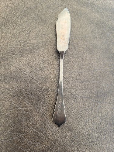 PETIT COUTEAU A BEURRE EN ARGENT DE 18,44 GRAMMES REF BOUCH N°14