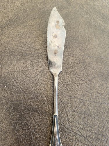 PETIT COUTEAU A BEURRE EN ARGENT DE 18,44 GRAMMES REF BOUCH N°14