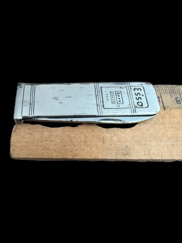 Petit couteau de poche vintage publicitaire recto-verso Esso unisexe collection