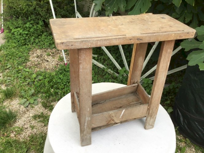 Petit Établi Ancien Enfant Jouet Vintage Deco Loft Style Industriel Jeux