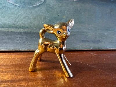 Vintage ceramic fawn