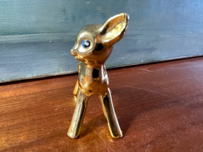 Petit faon en céramique vintage