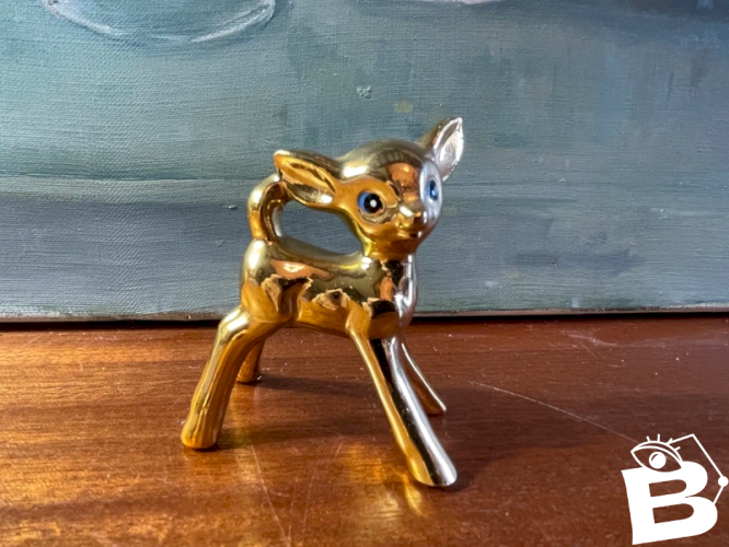 Petit faon en céramique vintage