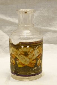 -PETIT FLACON EN VERRE BRILLANTINE SURFINE ROGER ET GALLET PARIS COLLECTION   D