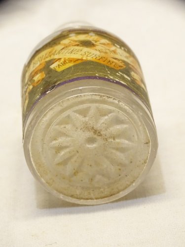 -PETIT FLACON EN VERRE BRILLANTINE SURFINE ROGER ET GALLET PARIS COLLECTION   D
