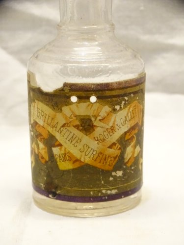-PETIT FLACON EN VERRE BRILLANTINE SURFINE ROGER ET GALLET PARIS COLLECTION   D