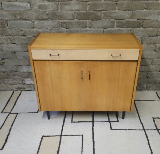 Petit meuble 1 tiroir 2 portes année 1960