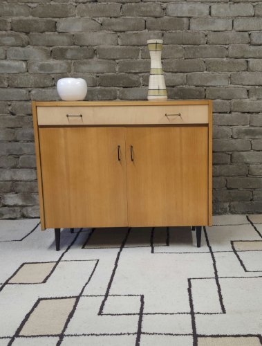 Petit meuble 1 tiroir 2 portes année 1960