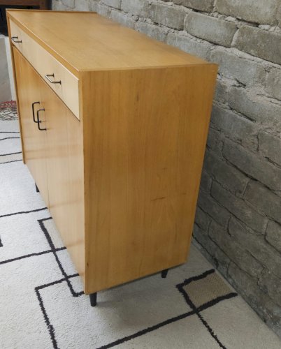 Petit meuble 1 tiroir 2 portes année 1960