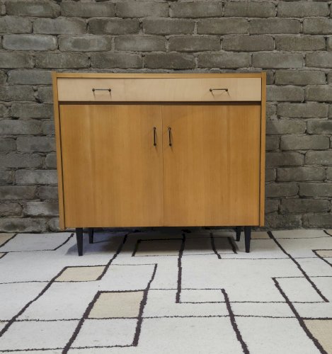 Petit meuble 1 tiroir 2 portes année 1960