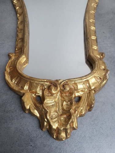 PETIT MIROIR DORE EN BOIS DORE