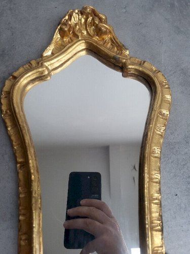 PETIT MIROIR DORE EN BOIS DORE