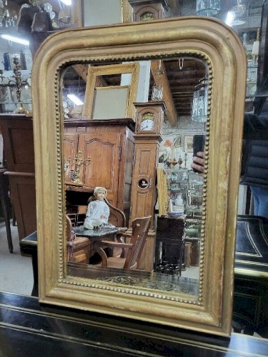 PETIT MIROIR LOUIS PHILIPPE DORE