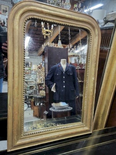 PETIT MIROIR LOUIS PHILIPPE DORE
