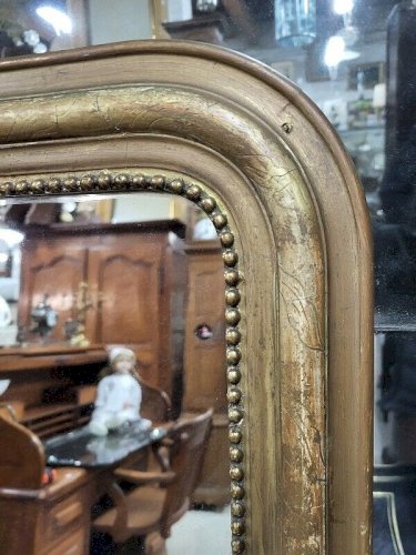 PETIT MIROIR LOUIS PHILIPPE DORE