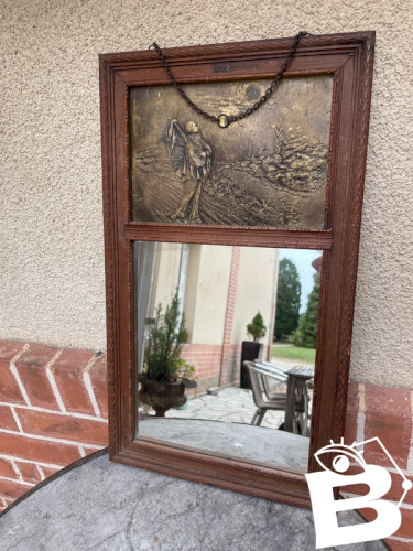 Petit miroir trumeau vintage 1920 Pierrot