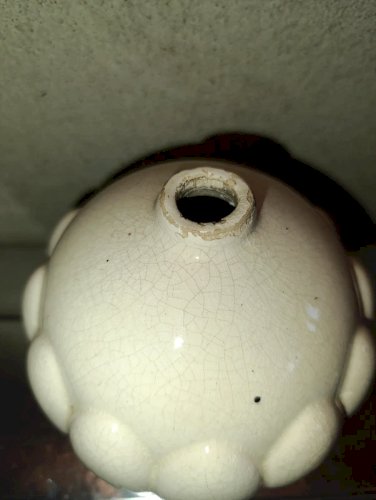 petit pied de lampe boule art deco st clement en bon etat