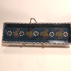 Small dish or spoon rest in handmade ceramic Friedmann, Alsace