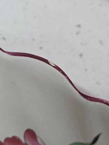 petit plat ravier coquillage faïence KG lunéville motif réverbère