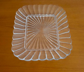 Petit plateau Baccarat modèle Bambou 