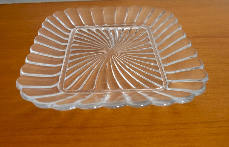 Petit plateau Baccarat modèle Bambou 